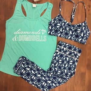 Diamonds and dumbbells tank